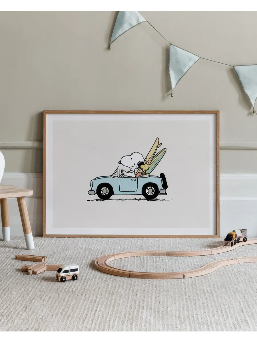 Snoopy Driving