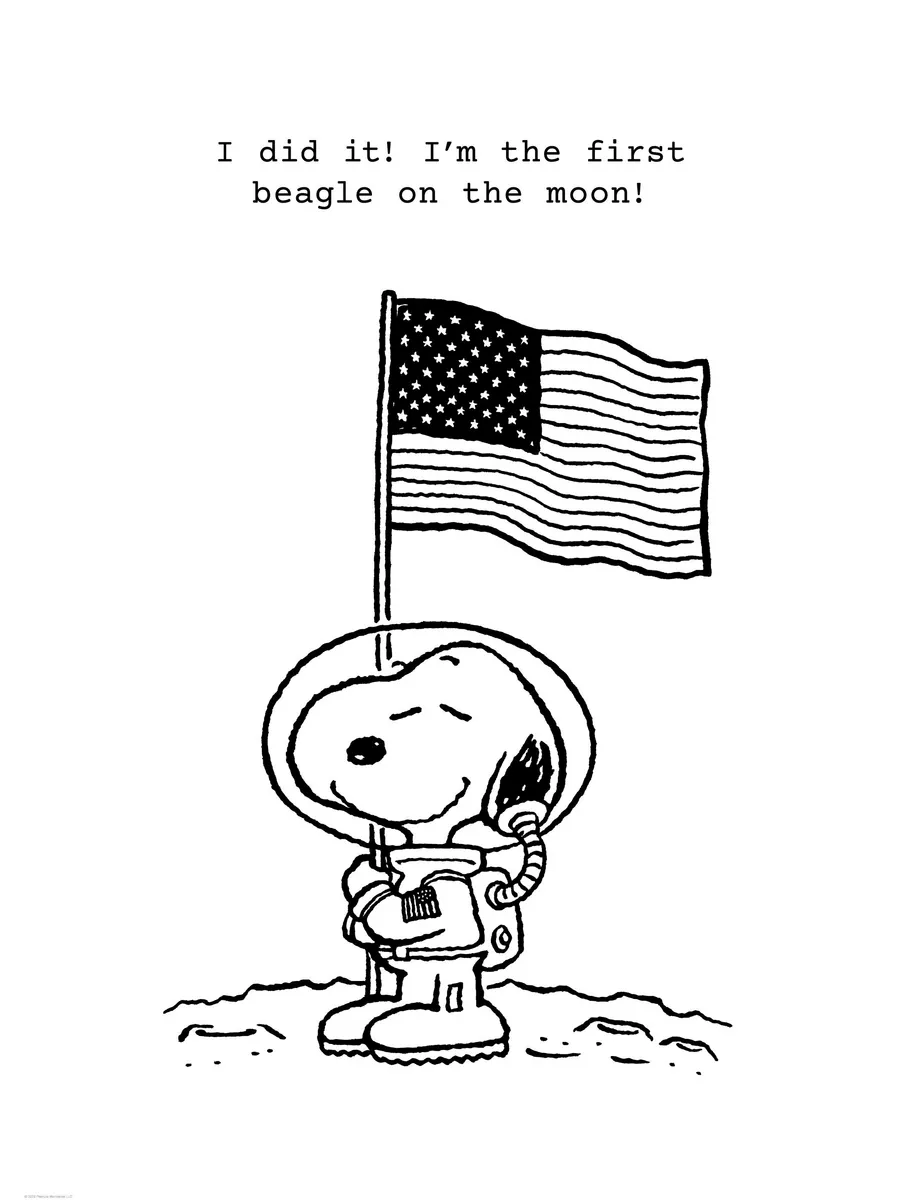 Snoopy on the Moon