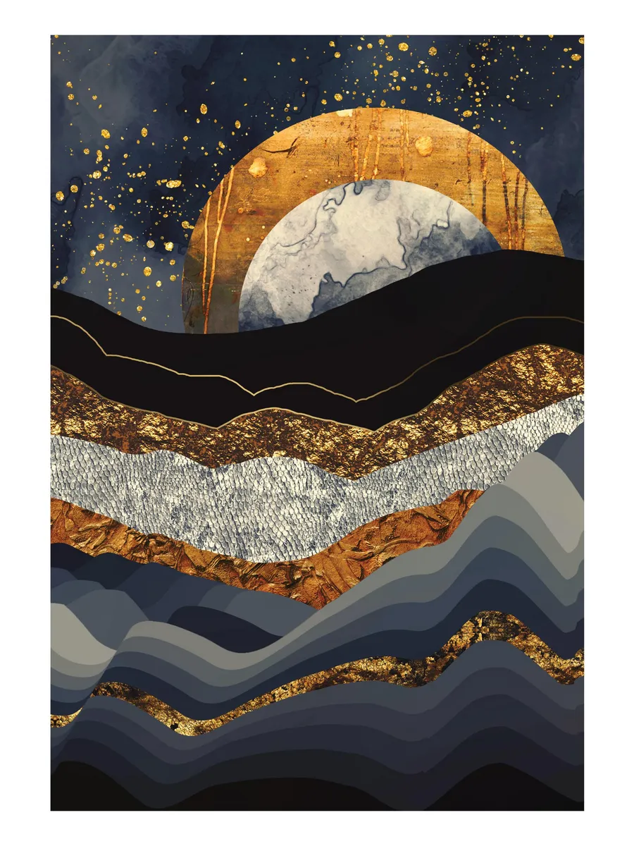 Spacefrog Designs Metallic Mountains