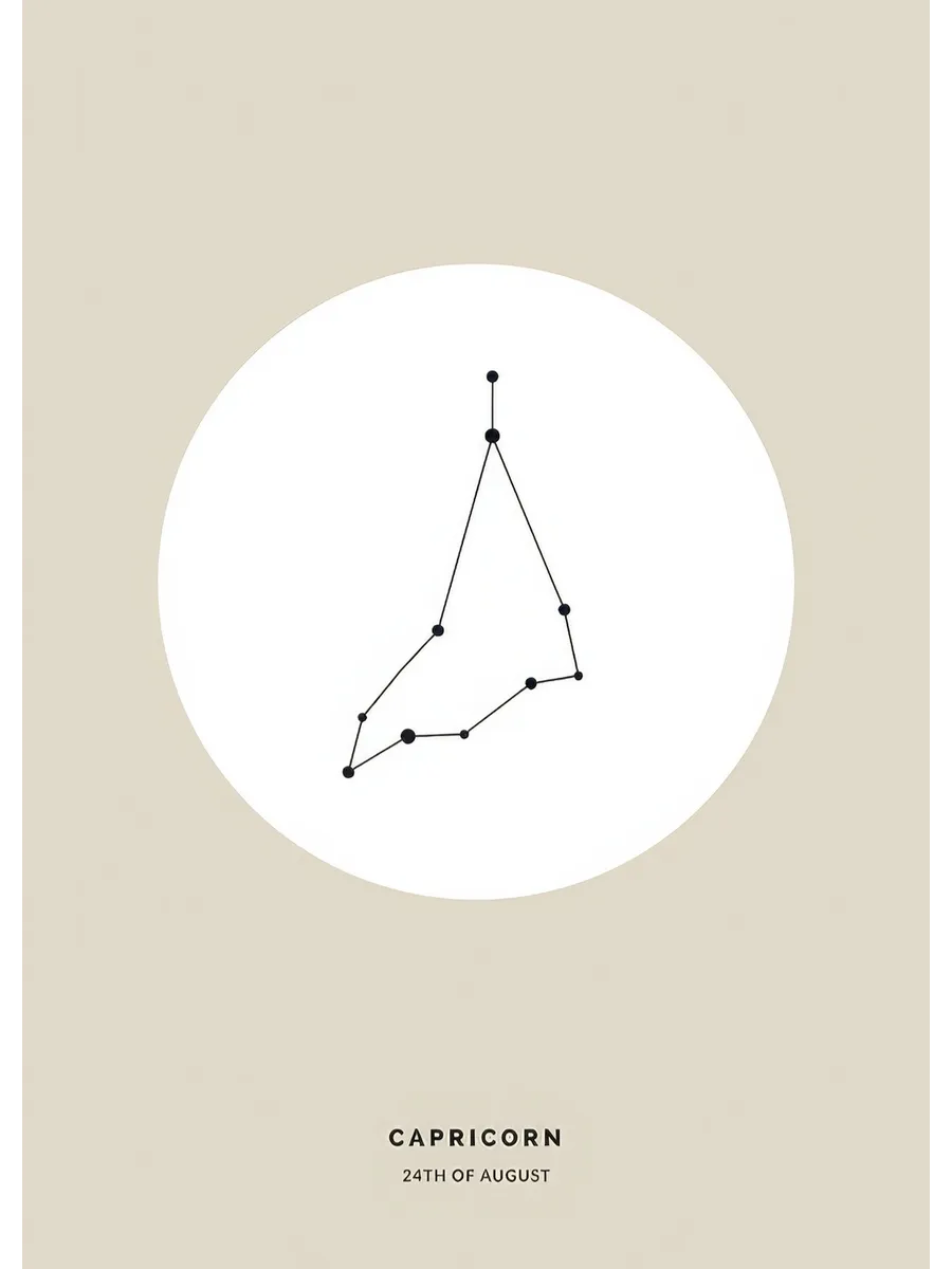 Star Sign Beige Capricorn Personal