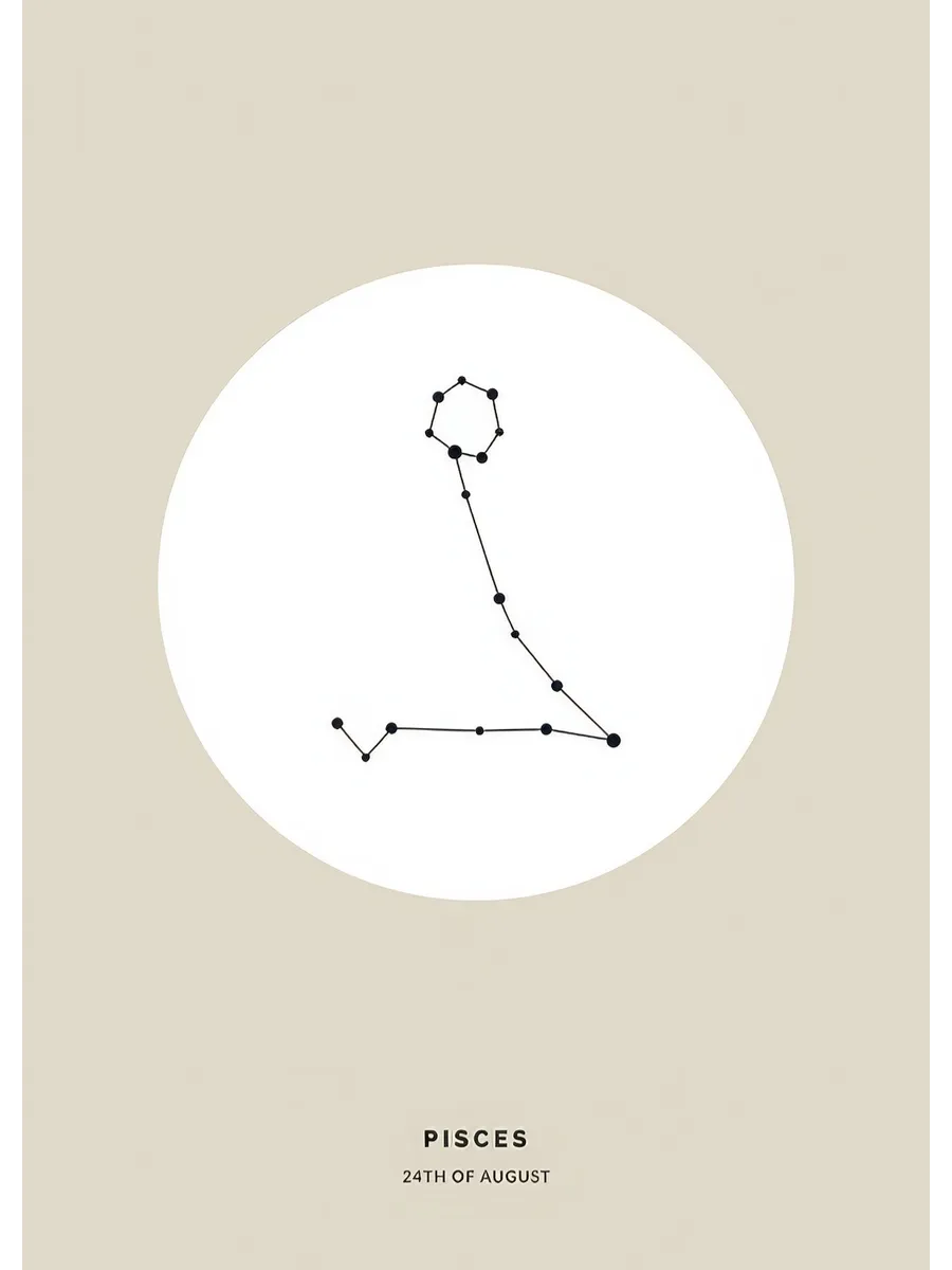 Star Sign Beige Pisces Personal
