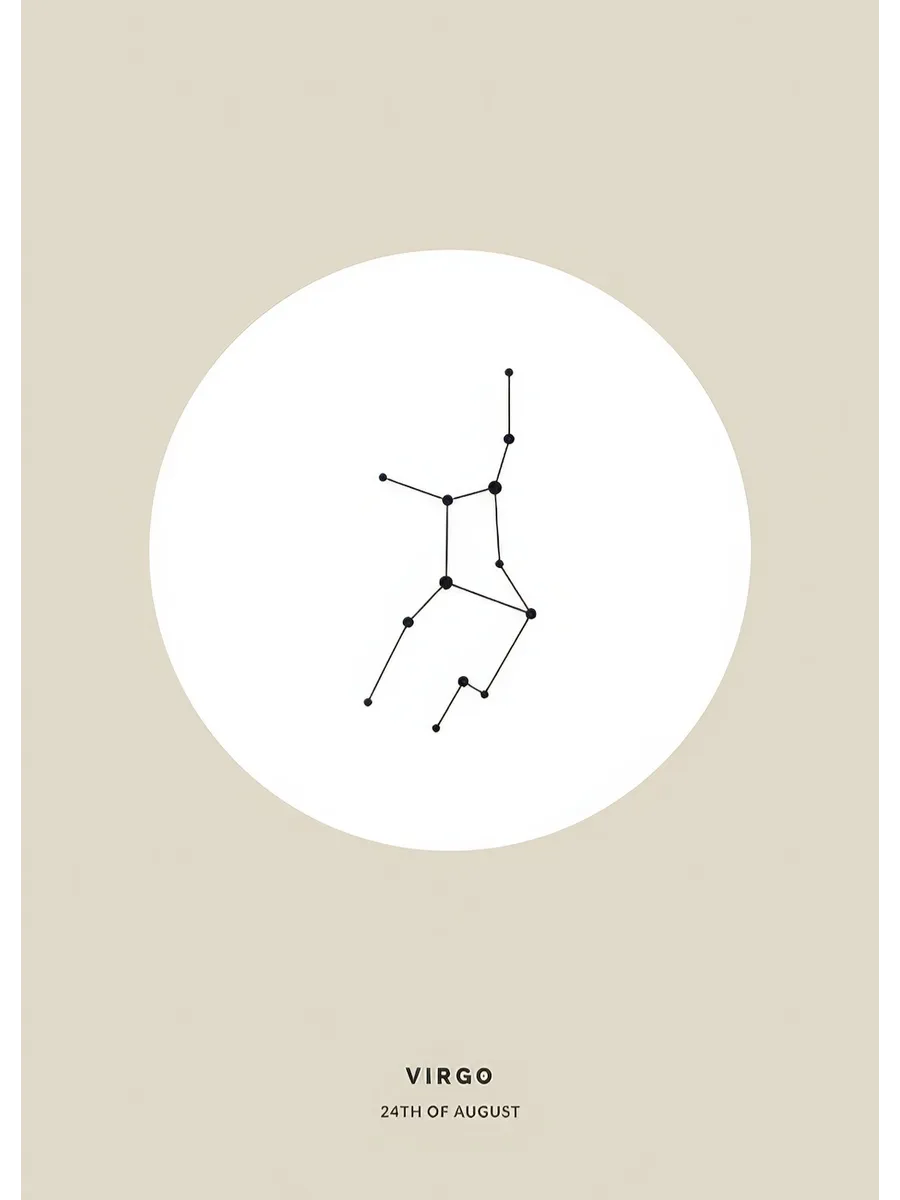 Star Sign Beige Virgo Personal