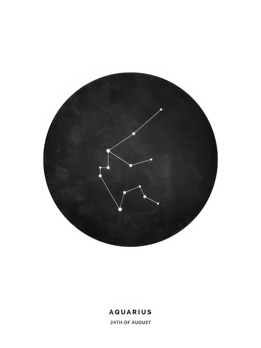 Star Sign Black Aquarius Personal