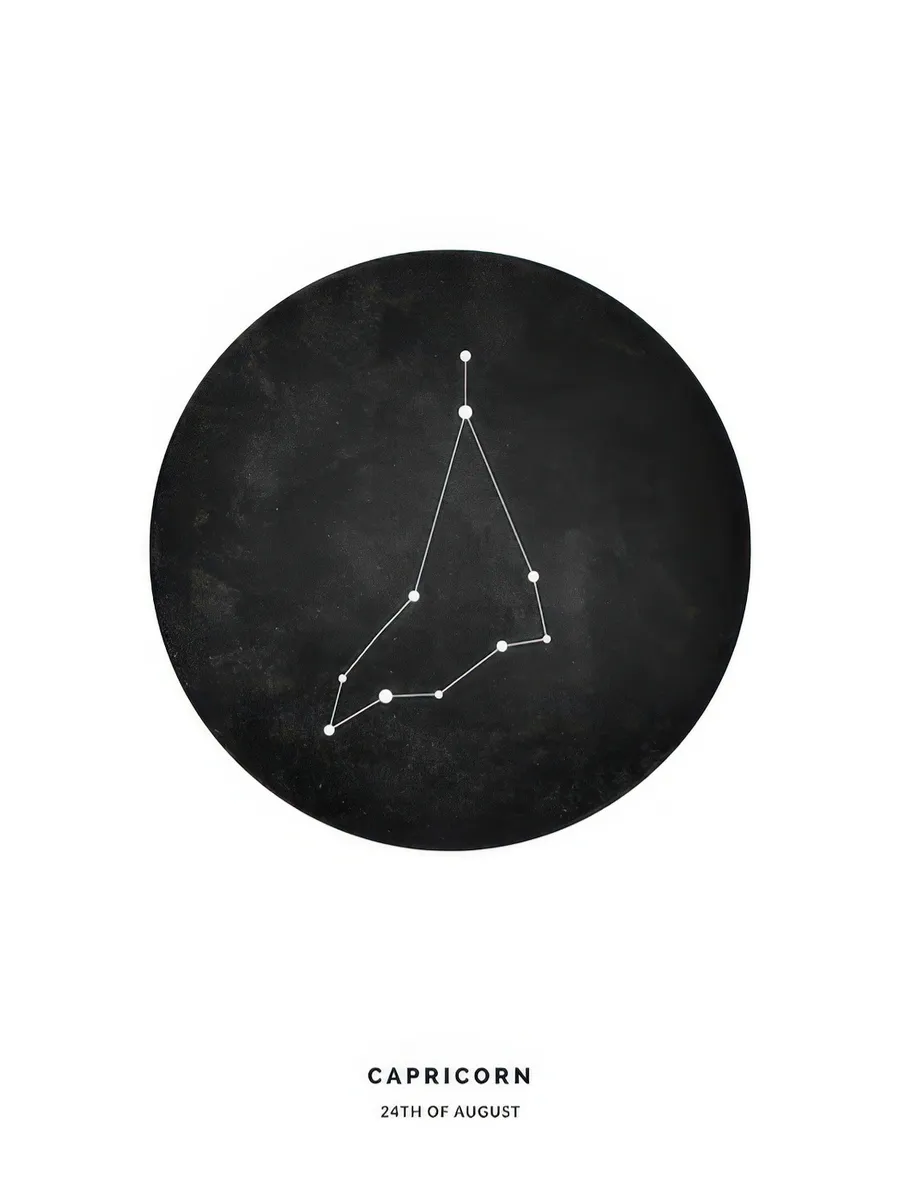 Star Sign Black Capricorn Personal