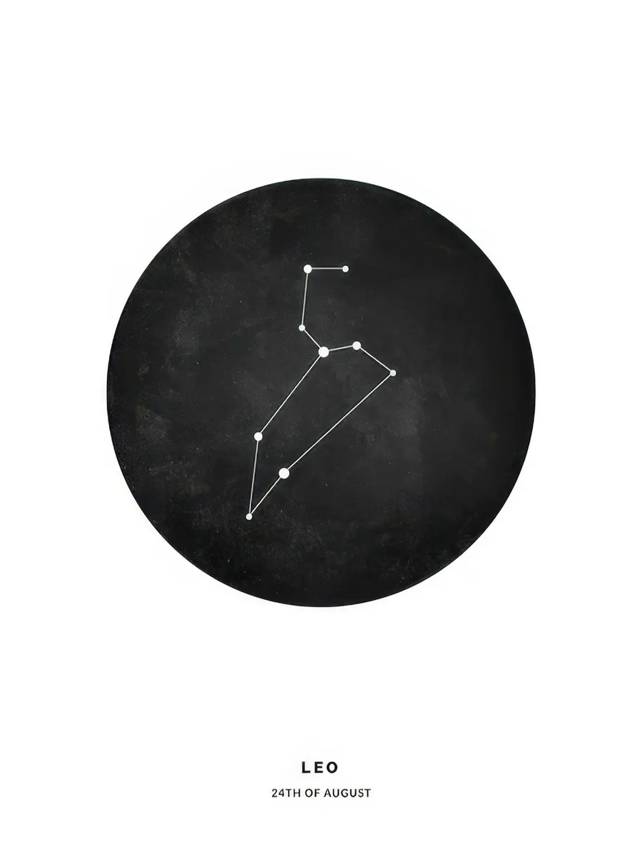 Star Sign Black Leo Personal