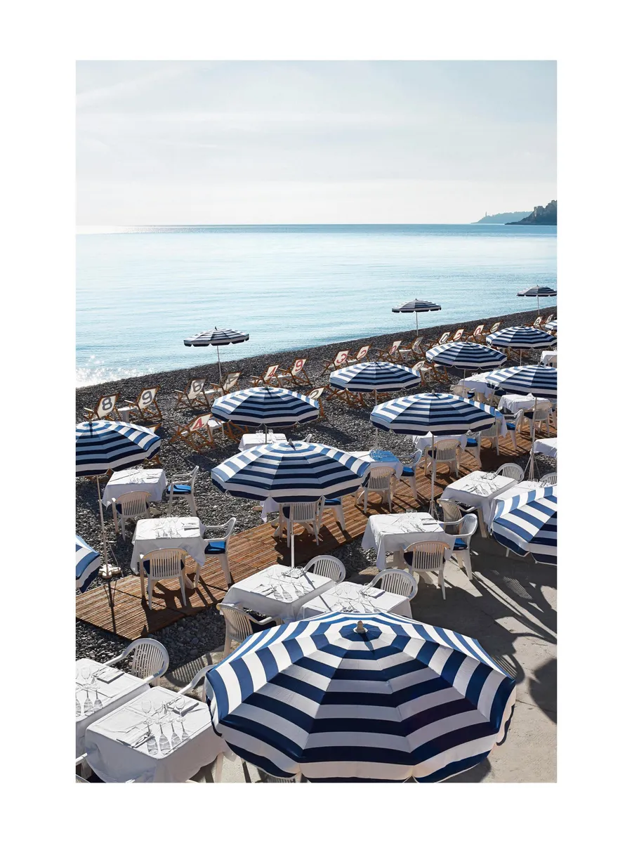 Striped Beach Umbrellas