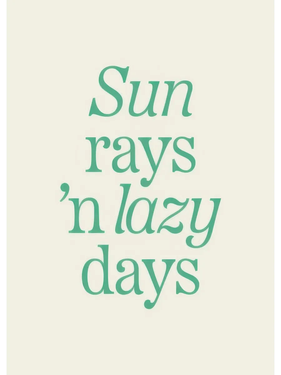 Sun Rays N Lazy Days