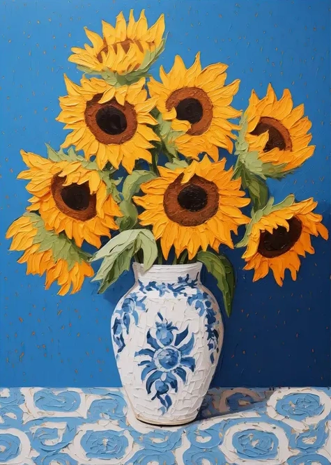 Sunflower Vase