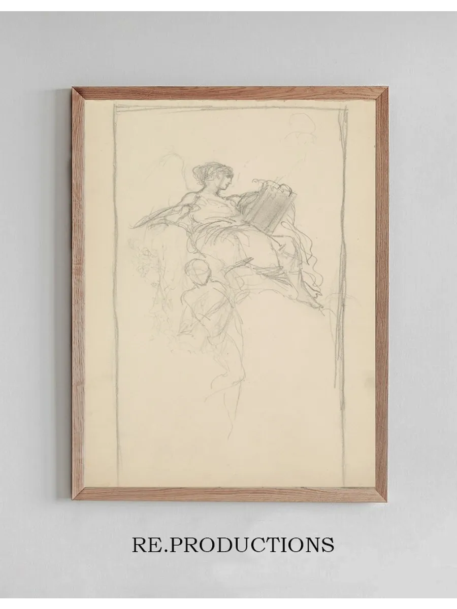 Szkic Postaci Do Plafonu Wiat O I Cie W Pa Acu Jana Zawiszy W Warszawie (1883)
