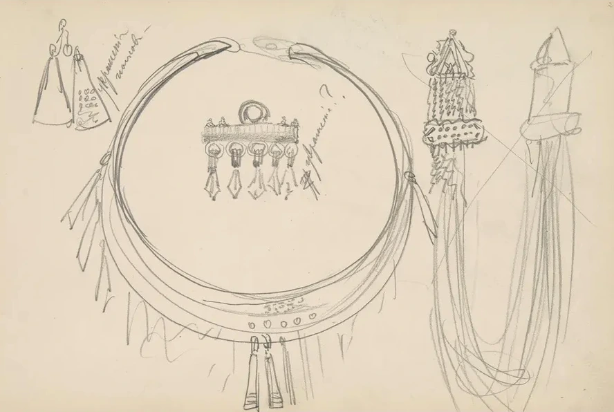 Szkice Ozd B Do Obrazu Pogrzeb Wodza Rus W