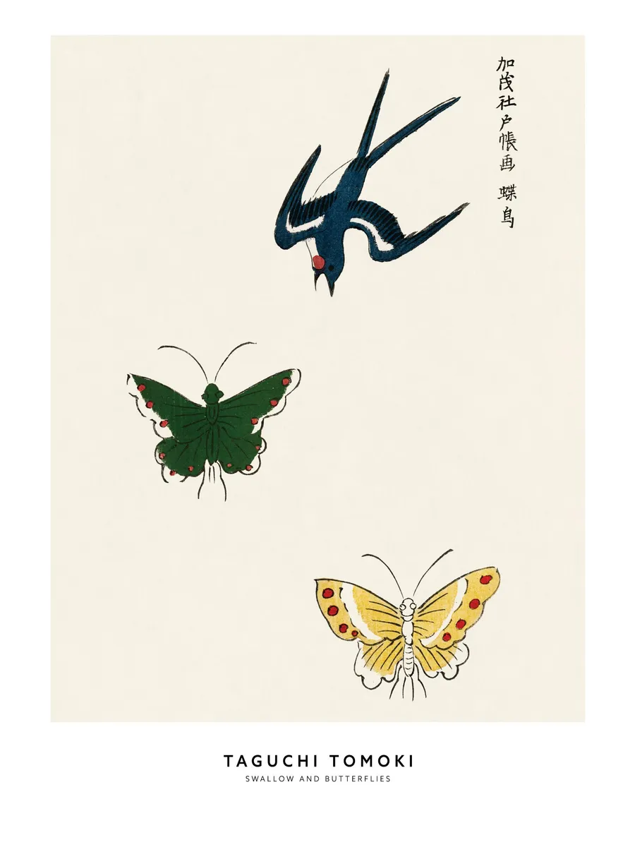 Taguchi Tomoki Swallow and Butterflies