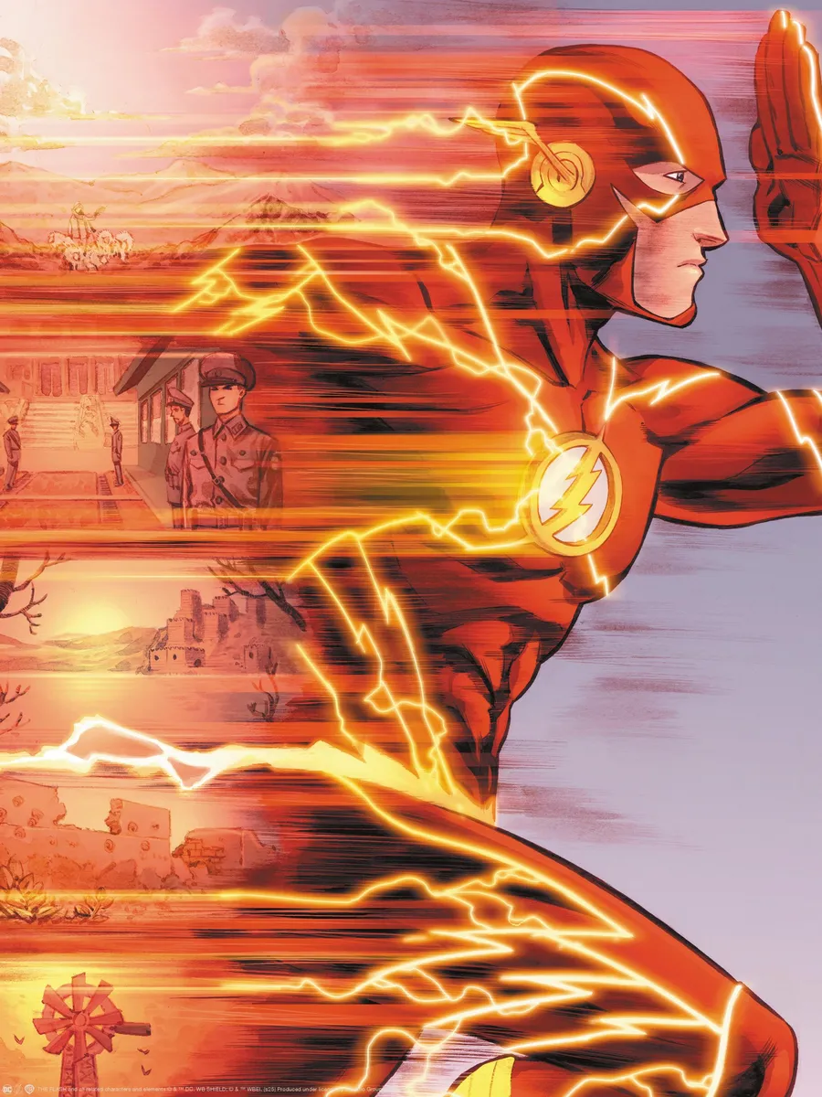 The Flash Running Fast