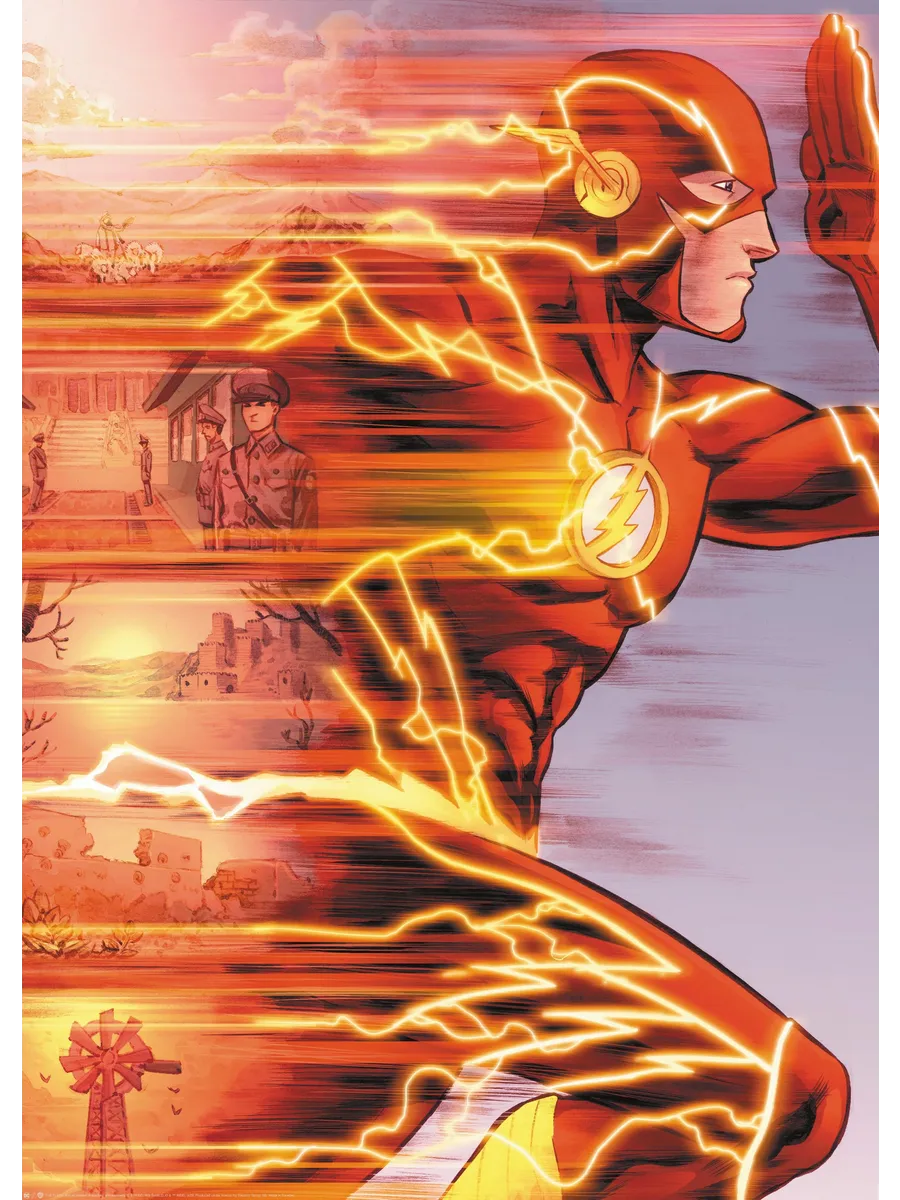 The Flash Running Fast