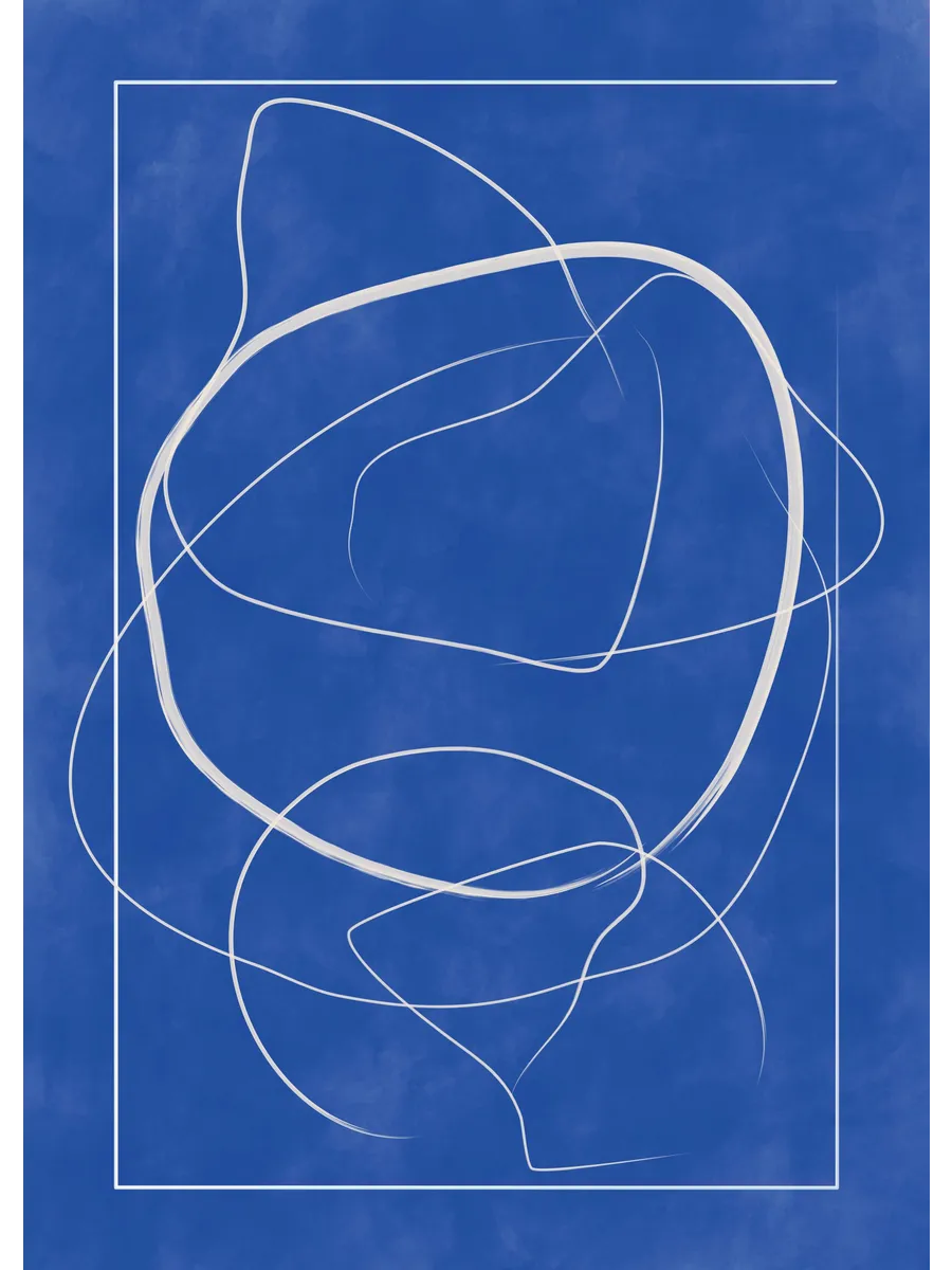 The Republic Abstract Blue Lines