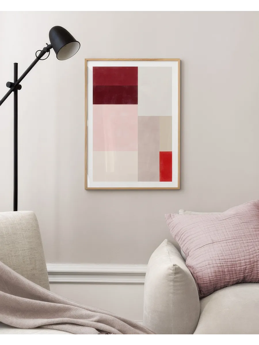 The Republic Red Pink Colour Block