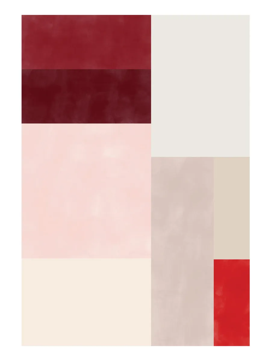 The Republic Red Pink Colour Block