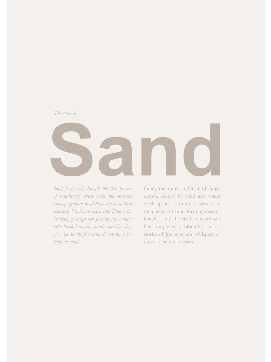 The Story of Sand