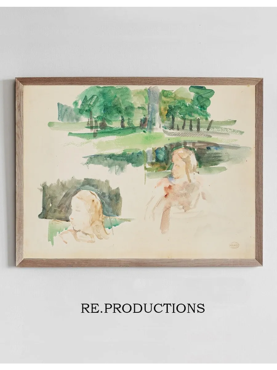 Tude de Paysage la Rivi Re et D Enfants