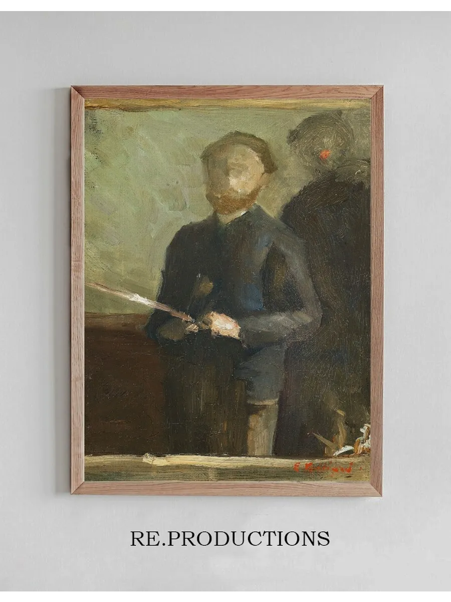 Tude Pour Autoportrait Avec Waroquy
