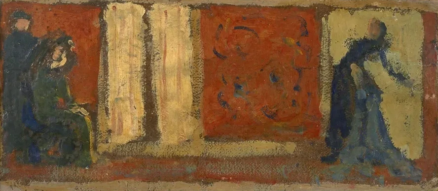 Tude Pour L Un Des Dessus - de - Porte de Monsieur et Madame Paul Desmarais, L Atelier de Couture
