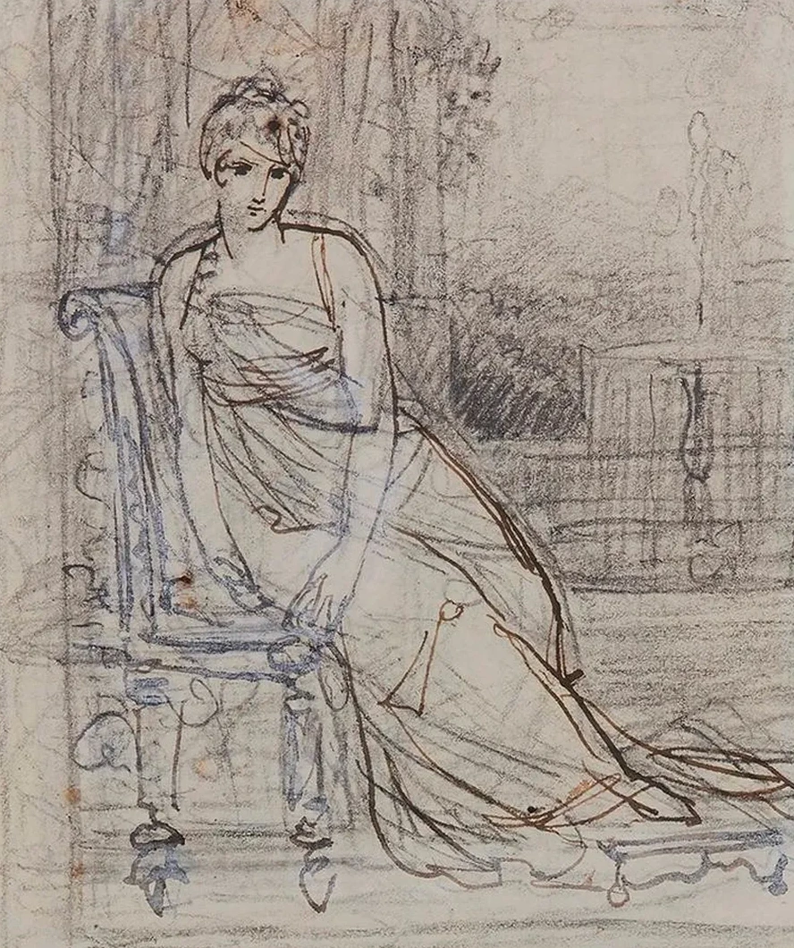 Tude Pour Un Portrait de Juliette R Camier