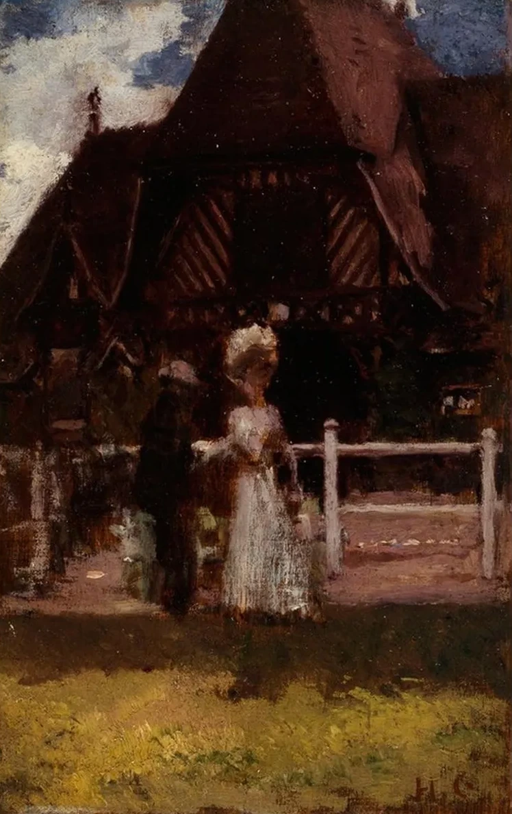Tude Pour Un Tableau Non Identifi, Montrant L Hippodrome de Deauville)