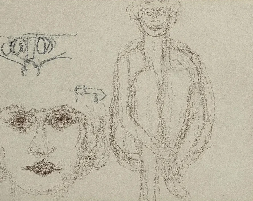 Tudes de Nu Assis et T Te de Femme