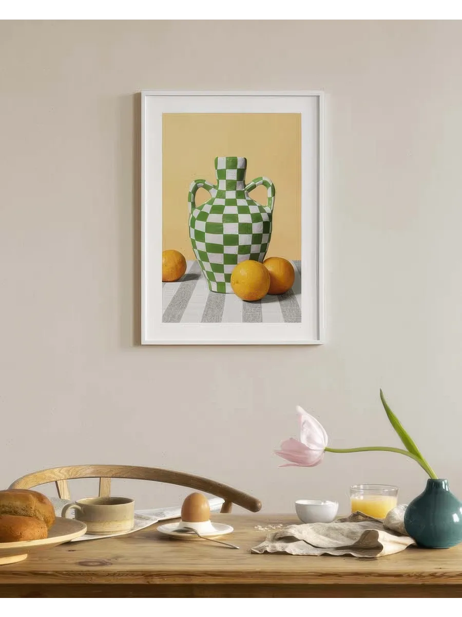 Vase and Oranges