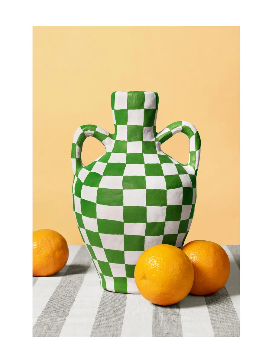 Vase and Oranges