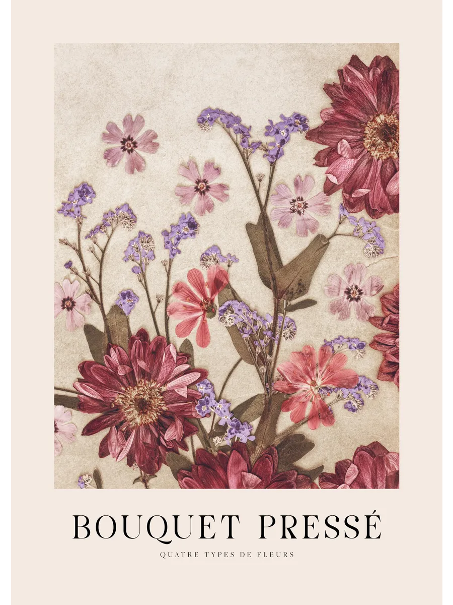 Vintage Pressed Bouquet