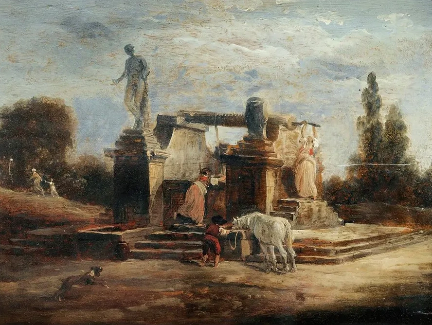 Washerwomen at the Fountain