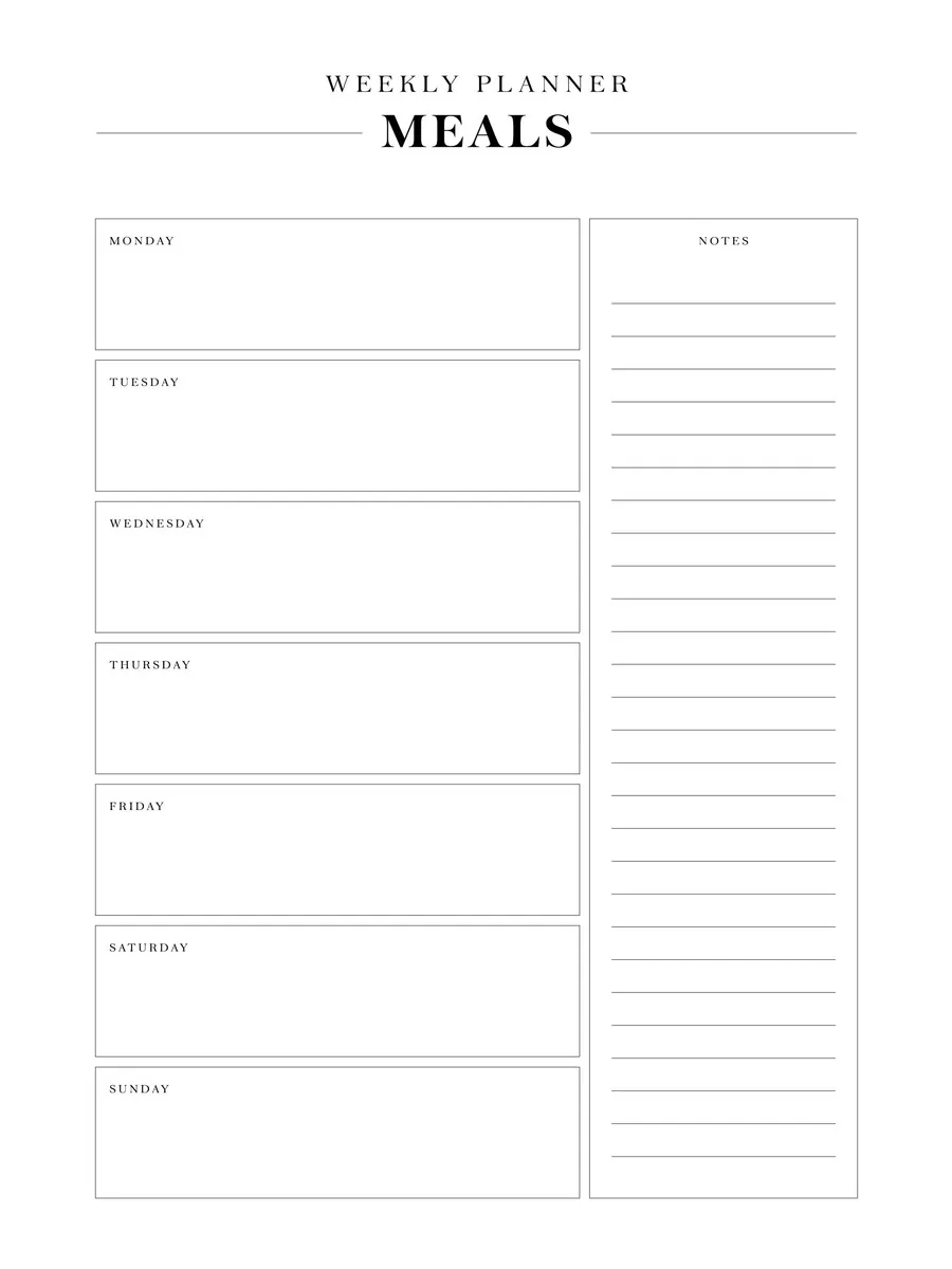 Weekly Meal Planner