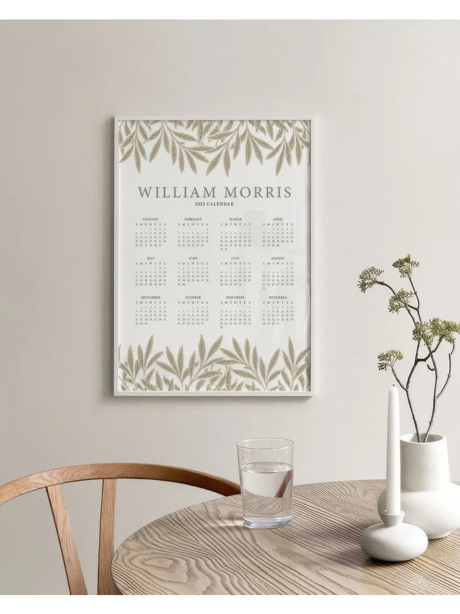 William Morris Calendar 2025 Us