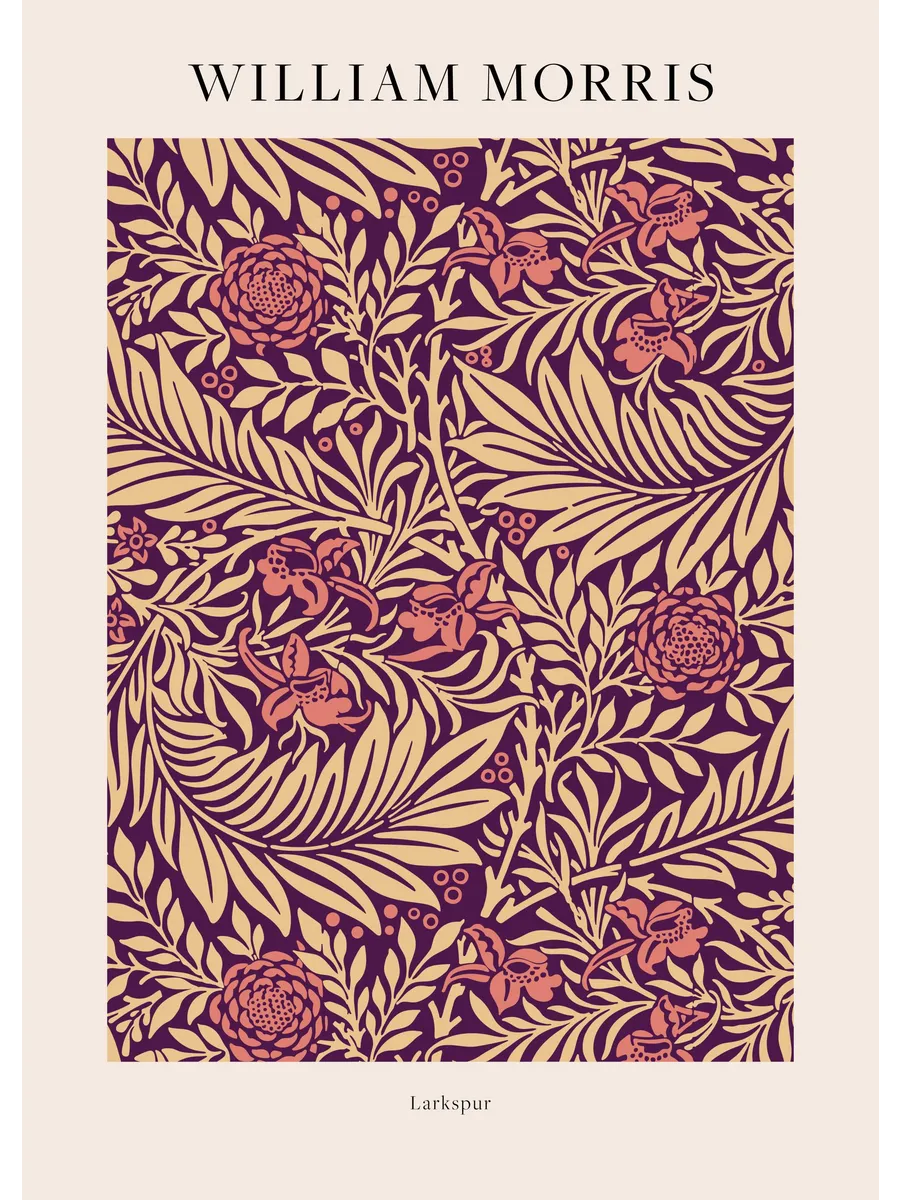 William Morris Larkspur No2