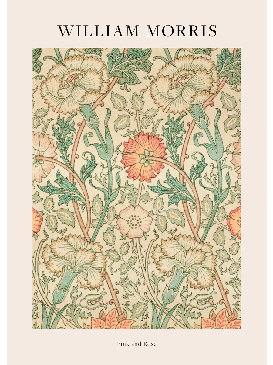 William Morris Pink and Rose
