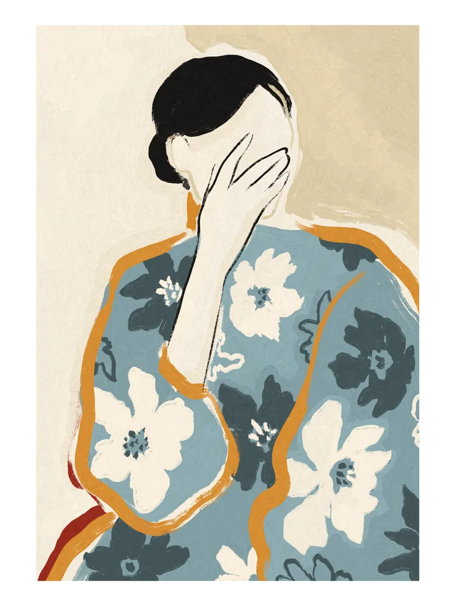 Woman in Floral Dress