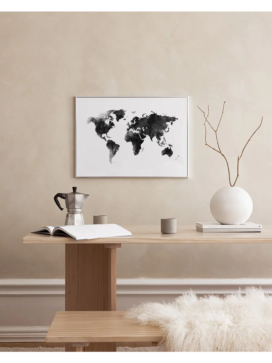 World Map Watercolor