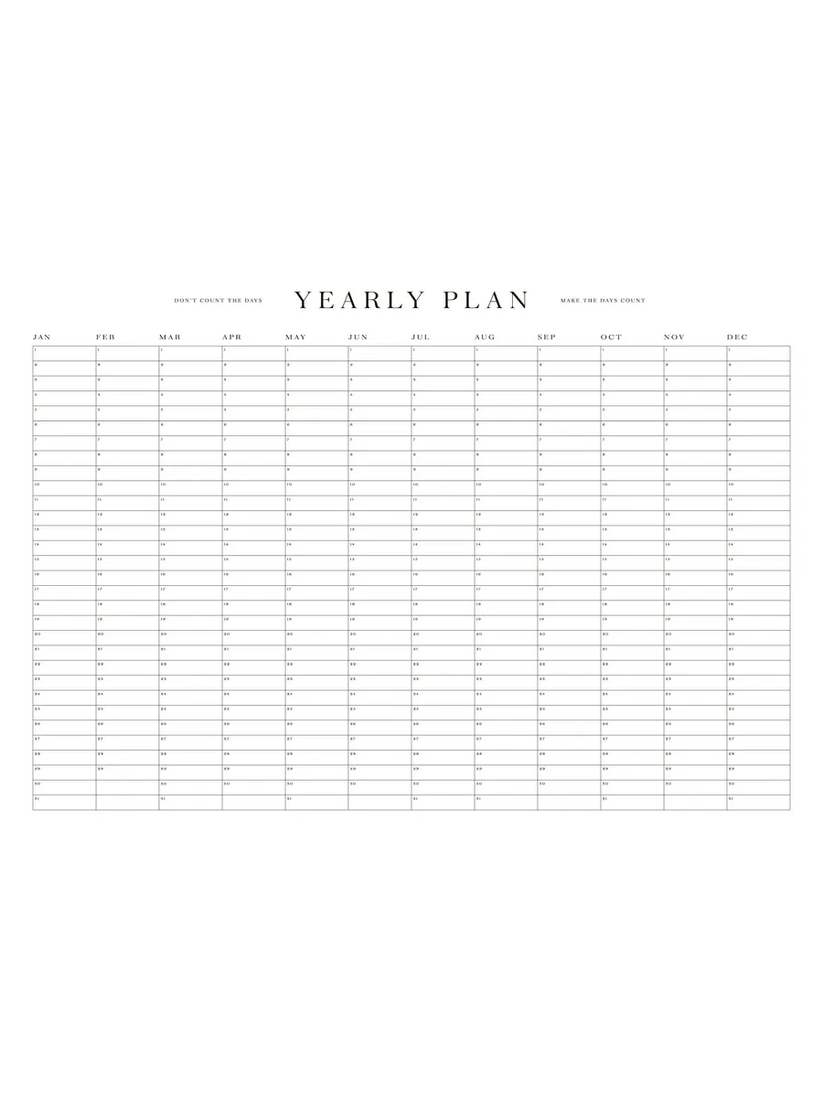 Yearly Planner