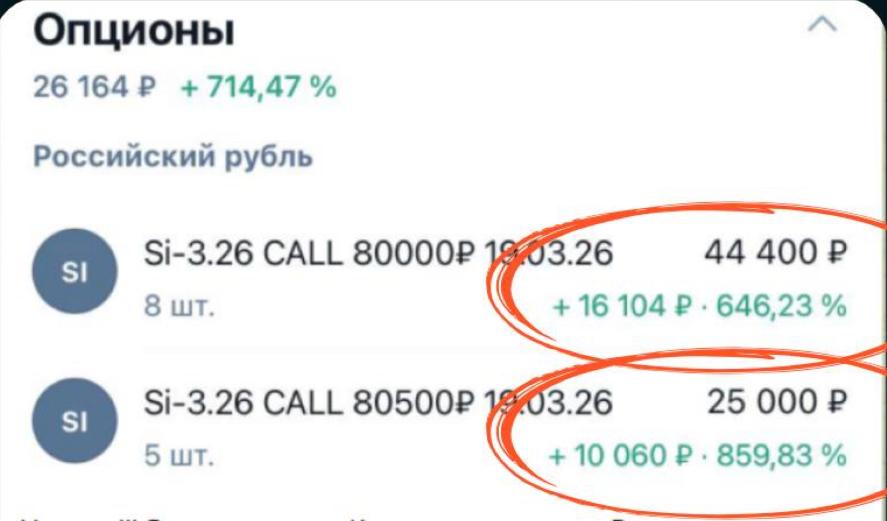 Скрин сделки по опционам 2