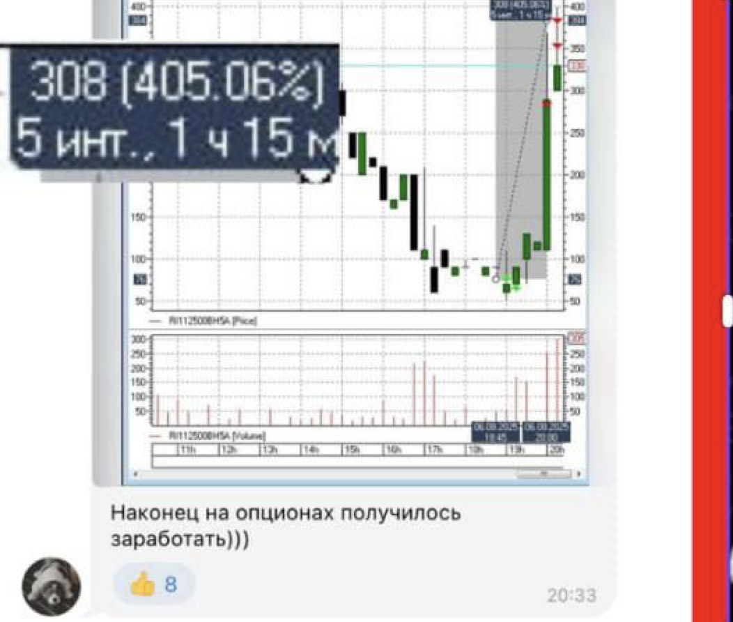 Скрин сделки по опционам 4