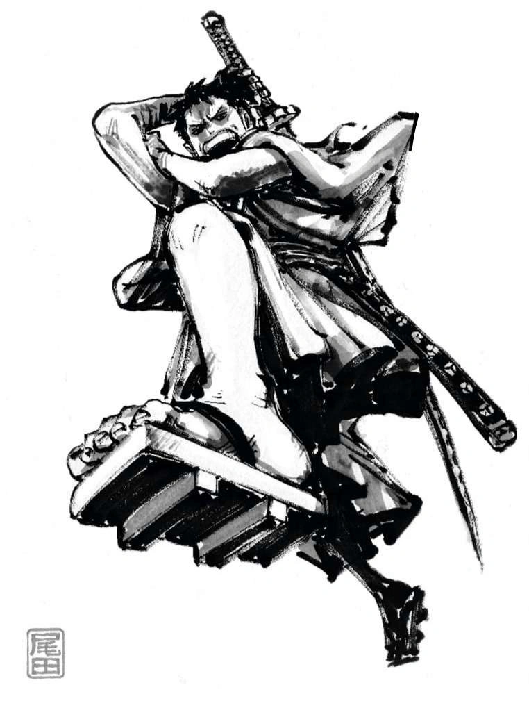 Новая иллюстрация Рюмы от Эйитиро Оды из спин-оффа One Piece "MONSTERS" 