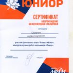 юниор Смирнов Артем