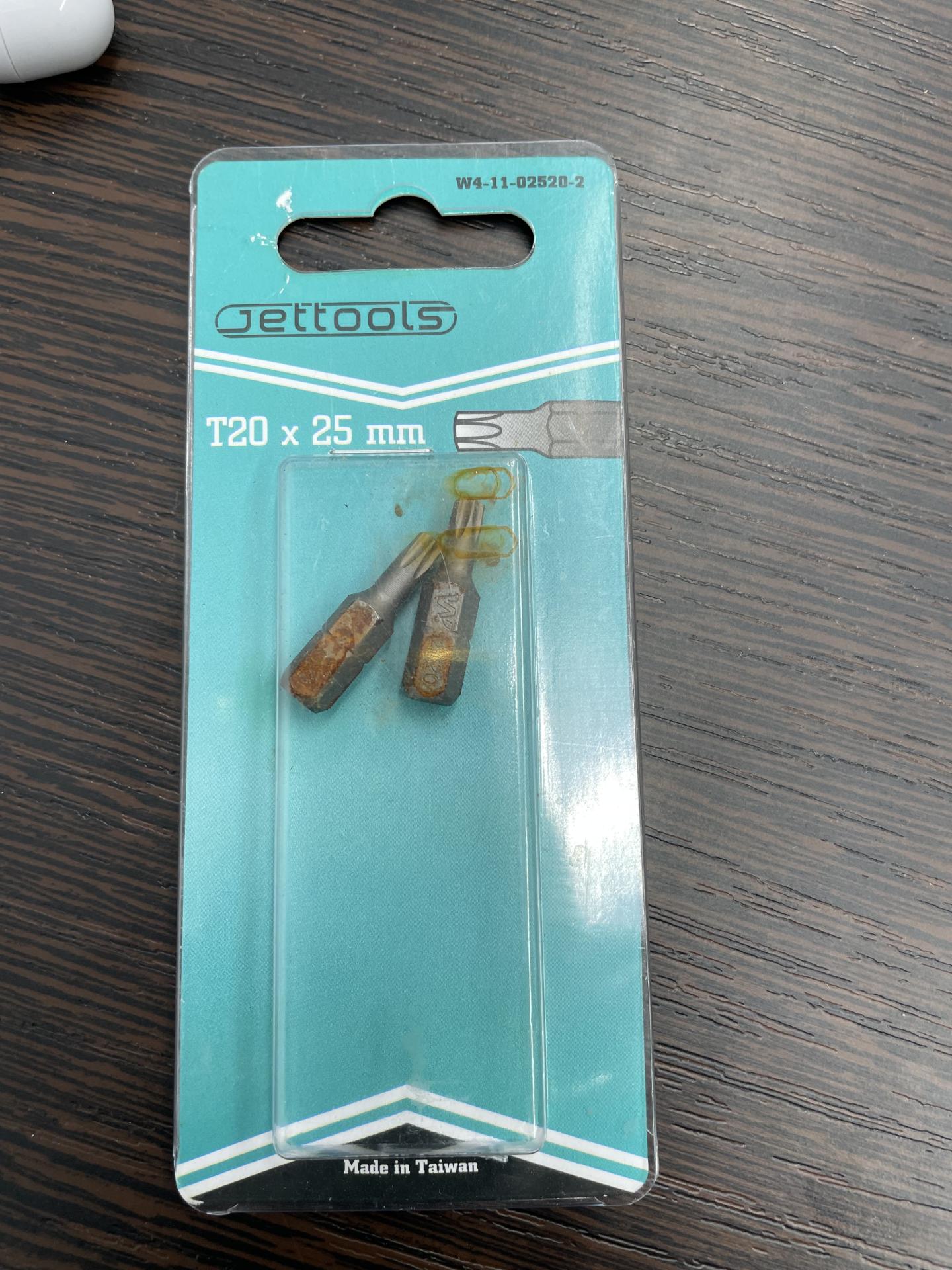 Уценка - Бита TORX Т20 25 мм для больших нагрузок магнитная Jettools (2 ...