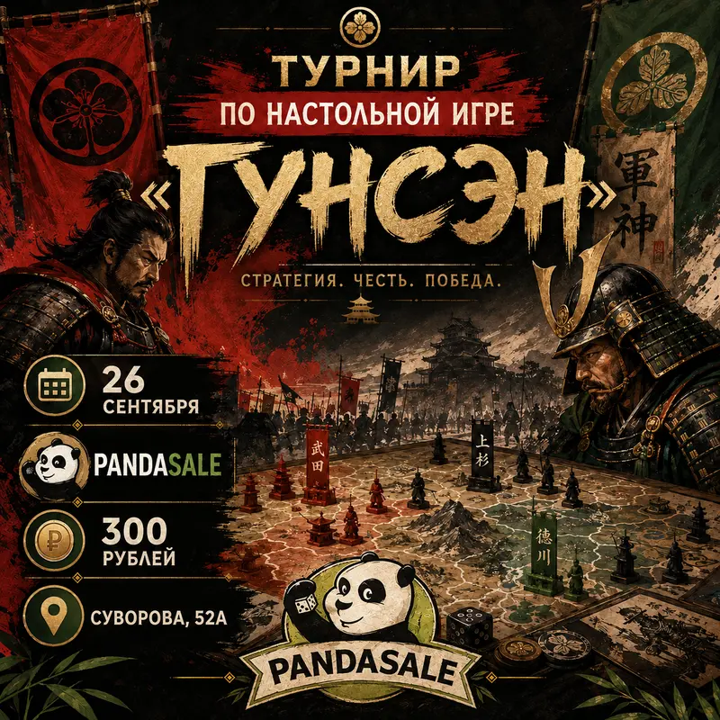 Релизный Турнир по настольной игре Гунсэн — 23 августа 2026 г.