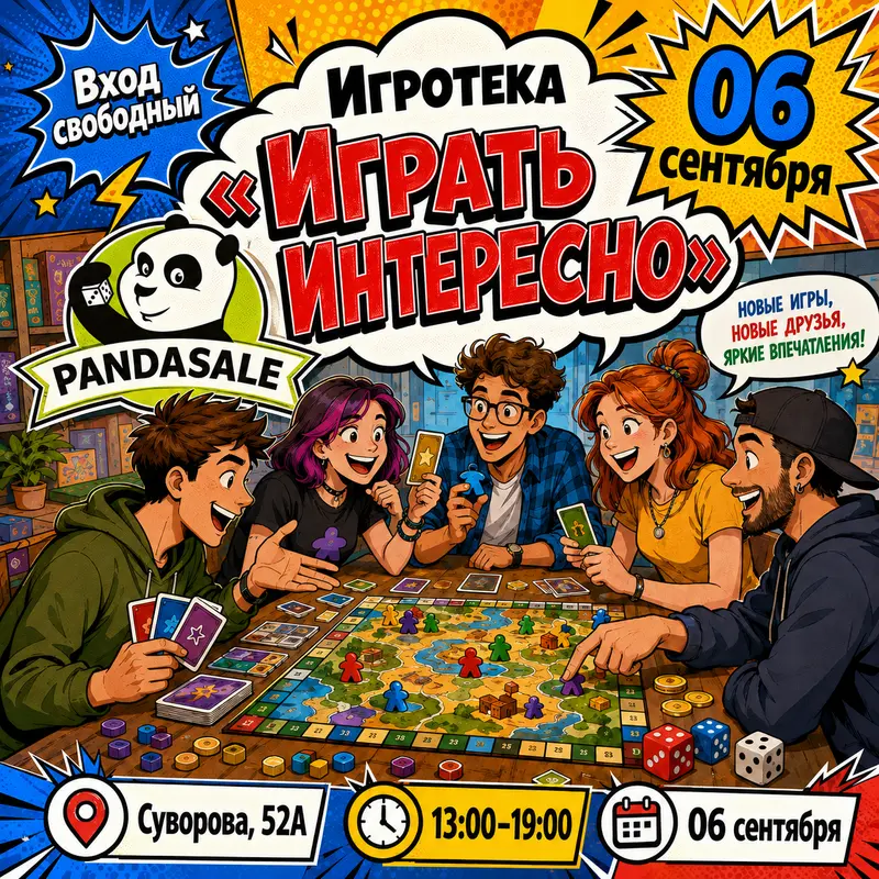 Игротека Играть Интересно! — 6 сентября 2026 г.