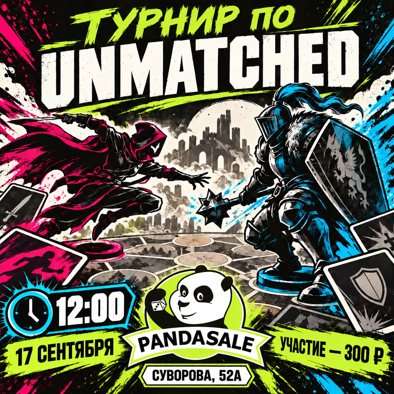 Турнир по Unmatched — 19 сентября 2026 г.