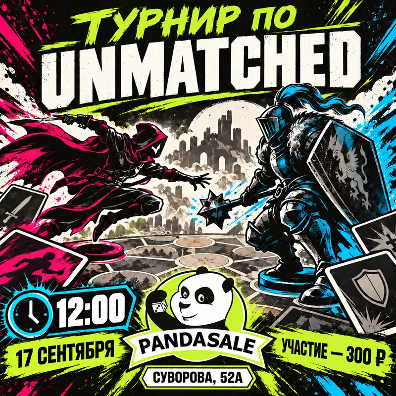 Турнир по Unmatched — 19 сентября 2026 г.