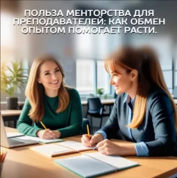 Польза менторства для преподавателей: как обмен опытом помогает расти.