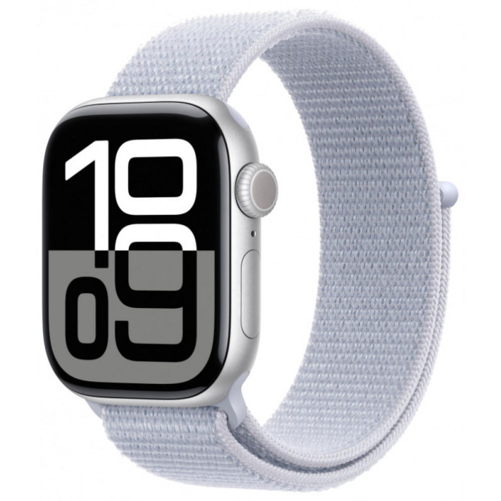 Apple Watch 10 46mm, Aluminium Silver, Blue Cloud Loop