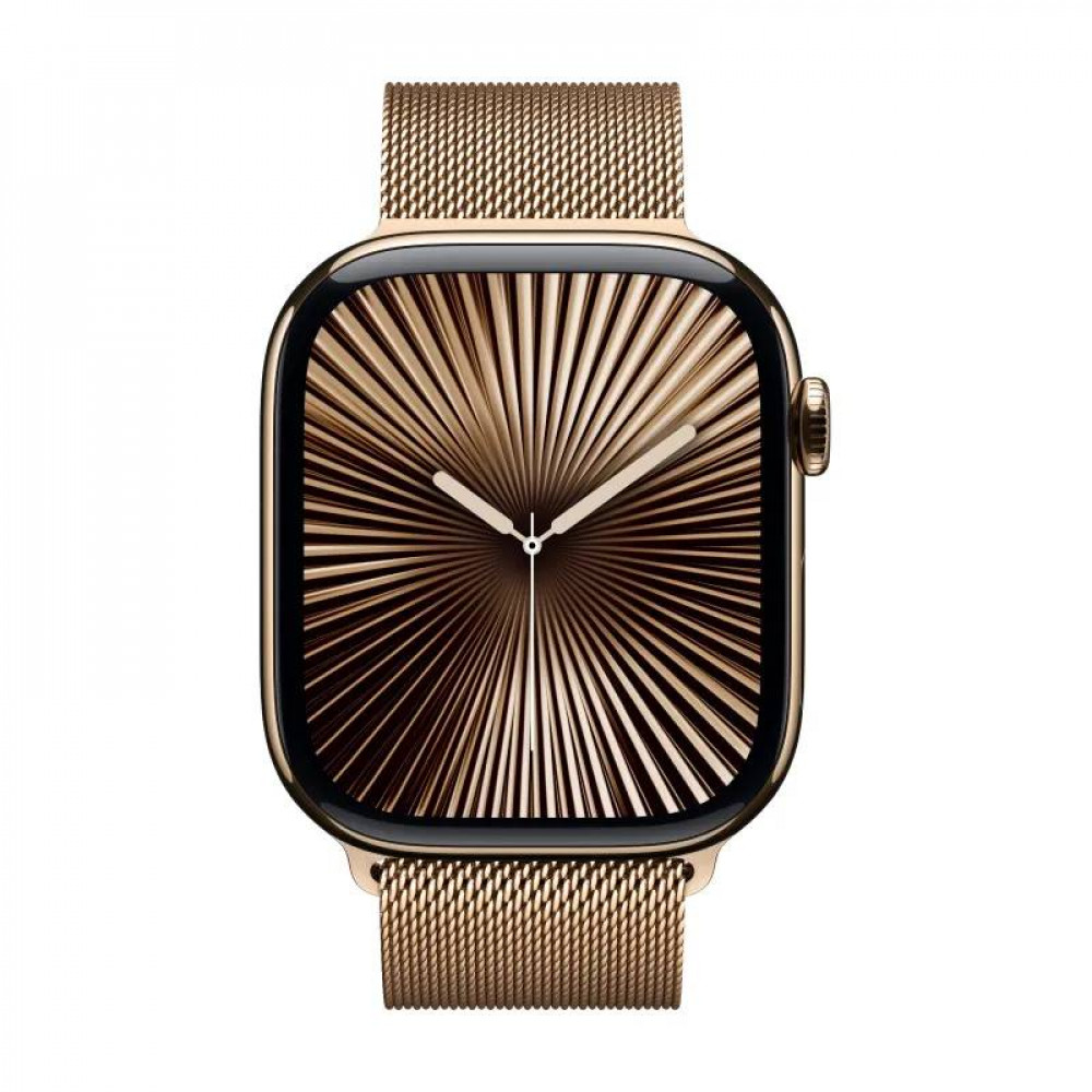 Купить Apple Watch 10 46mm, Titanium Gold Milanese Loop M/L